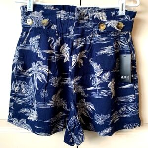 (8) A.N.A. Navy Oasis High-Waisted Silky Shorts